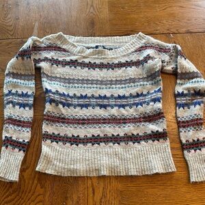 Patterned Grey Sweater